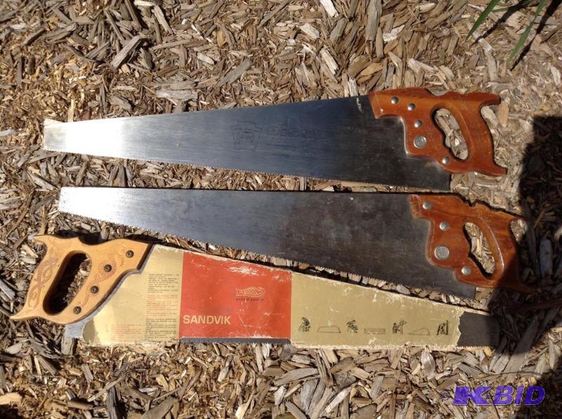 lot 154 image: Three Hand Saws