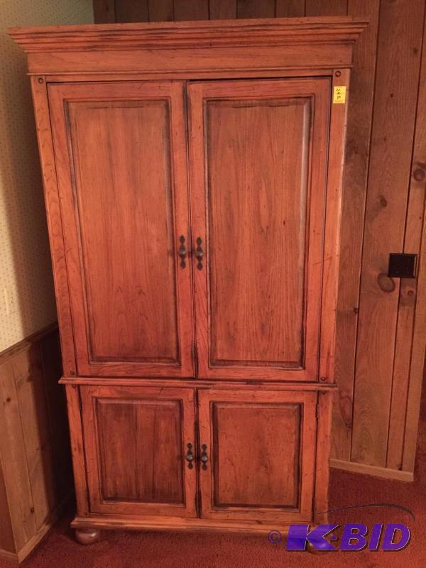 lot 20 image: Very Nice TV Armoire with Storage