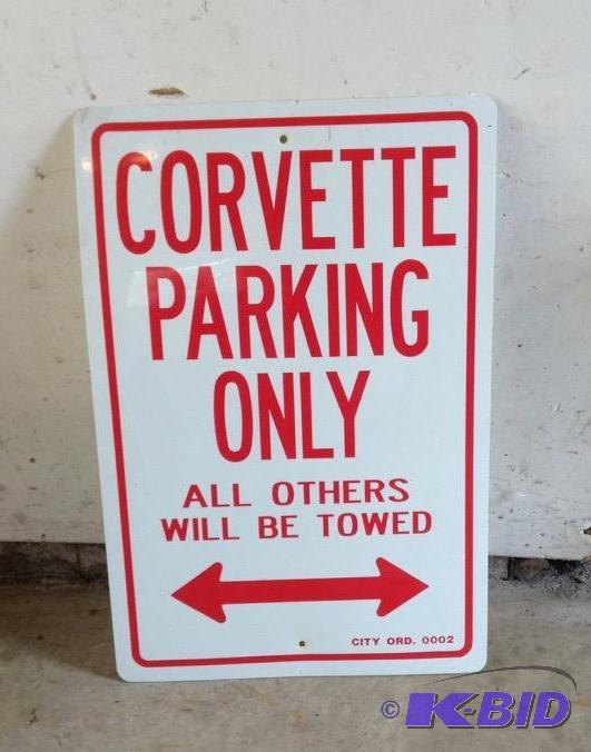 lot 211 image: Plastic Novelty Parking Sign