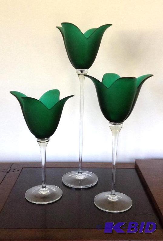 lot 35 image: Gorgeous Tall Candle Holders