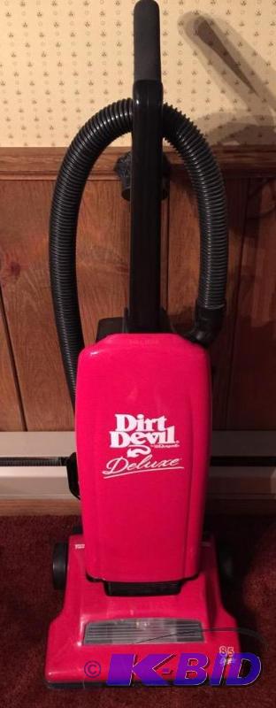 lot 40 image: Dirt Devil Deluxe Vacuum Cleaner with Attachments