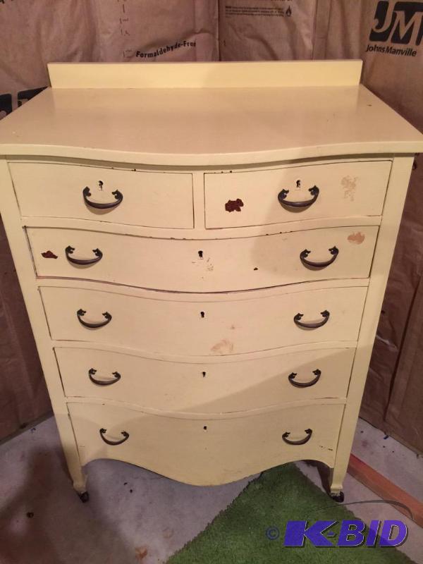 lot 50 image: Painted Antique Dresser