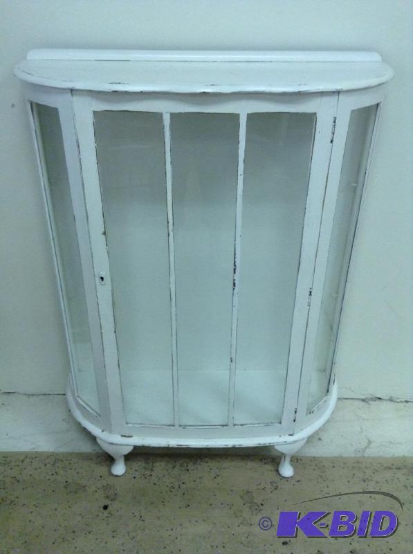 Vintage Round Glass Front Cabinet