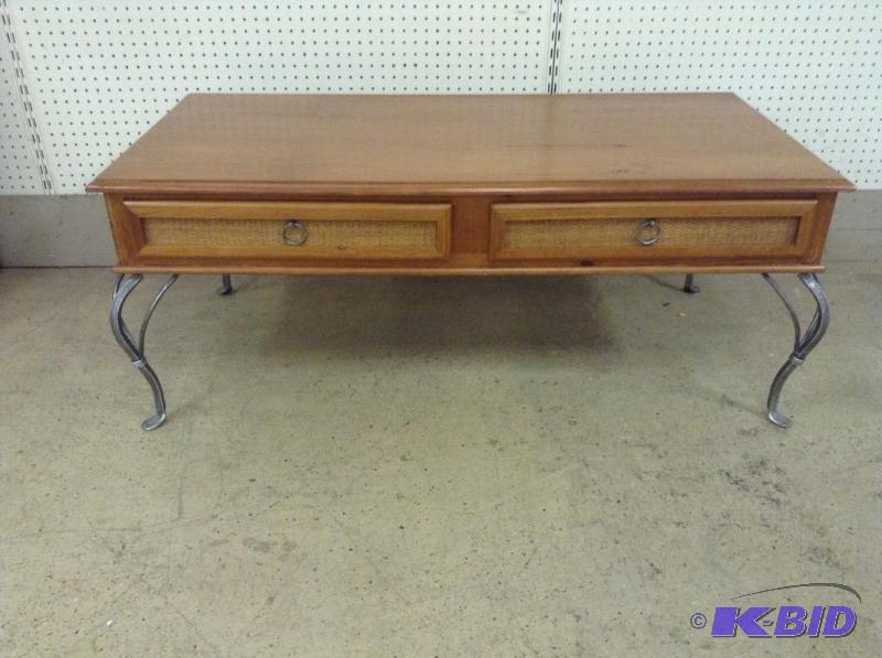 Wood & Metal Coffee Table