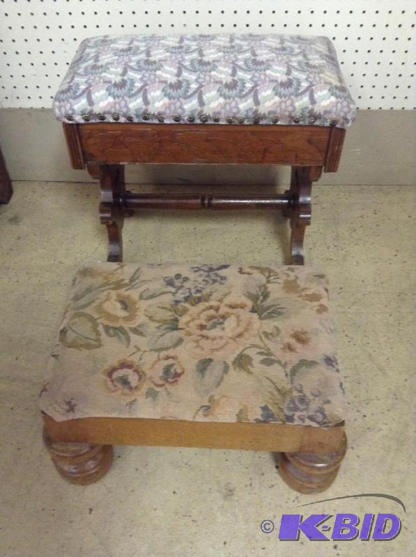 (2) Ottoman Footstools