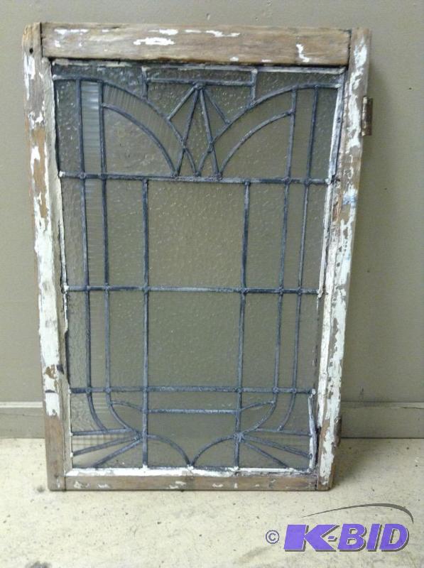 Vintage Antique Stained Glass Window