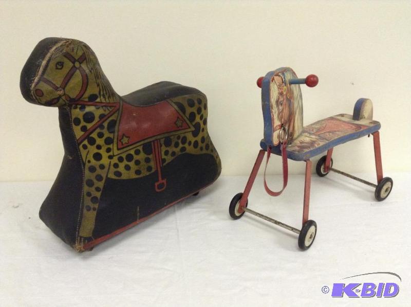 (2) Vintage Childs Horses