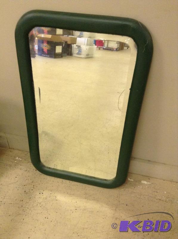 Green Framed Mirror