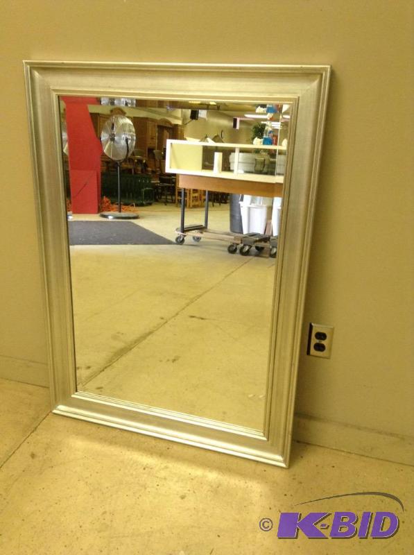 Contemporary Silver Framed Mirror