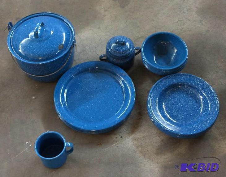Blue Enamel Dishes