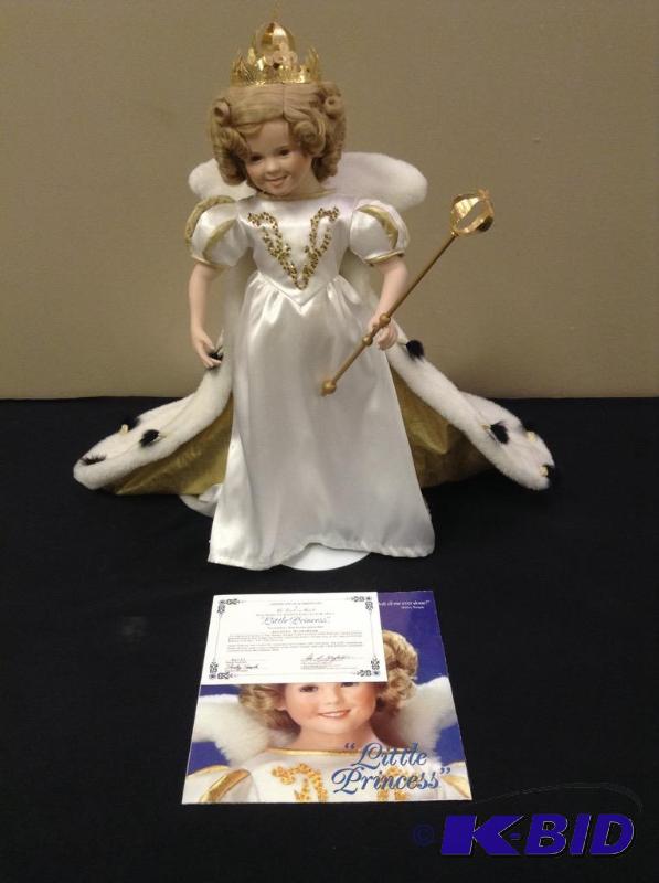 lot 13 image: Little Princess Shirley Temple Danbury Mint Porcelain Doll