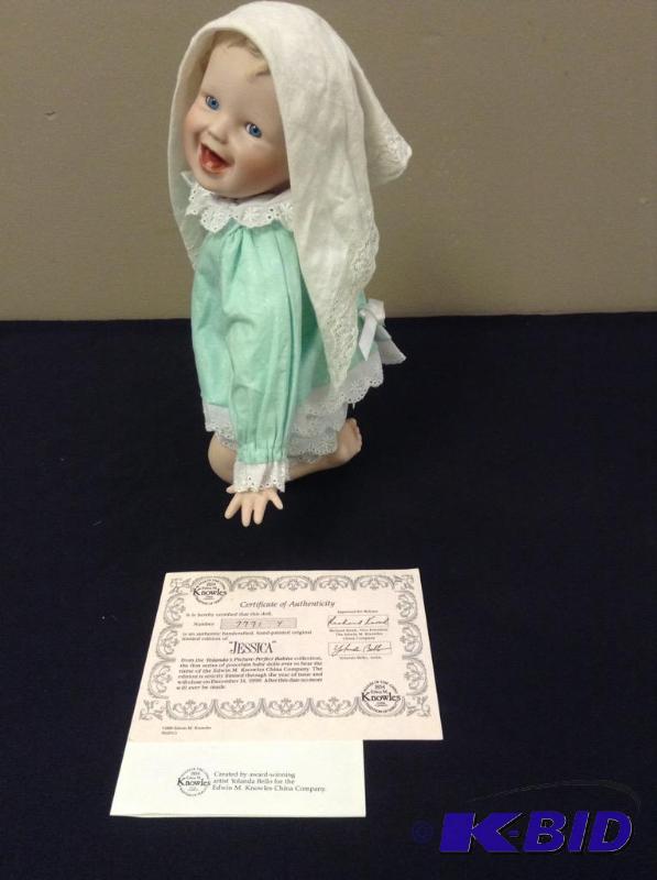 lot 16 image: Knowles Jessica Porcelain Doll