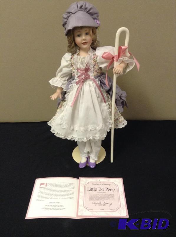 lot 21 image: Little Bo Peep Porcelain Doll