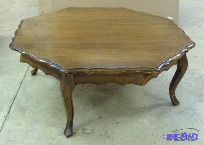 lot 7 image: Octagon Wood Coffee Table