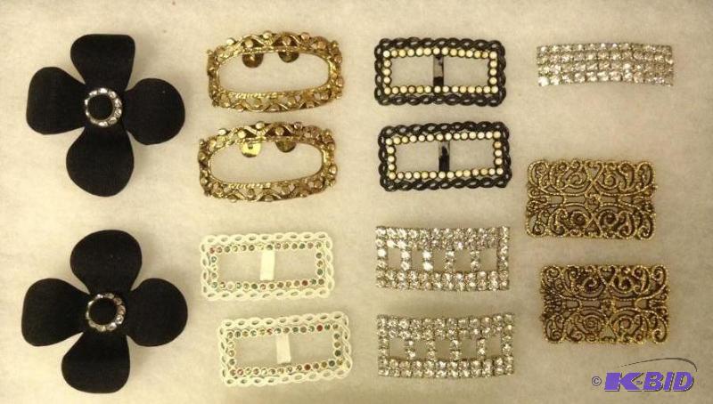 lot 14 image: 6 Pair Vintage Antique Shoe Clips