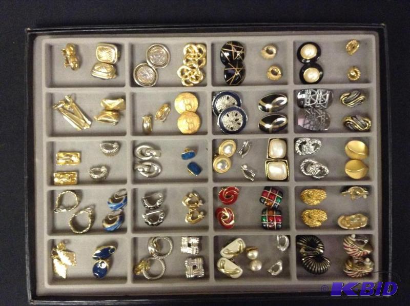 lot 2 image: Vintage Clip Back Earrings