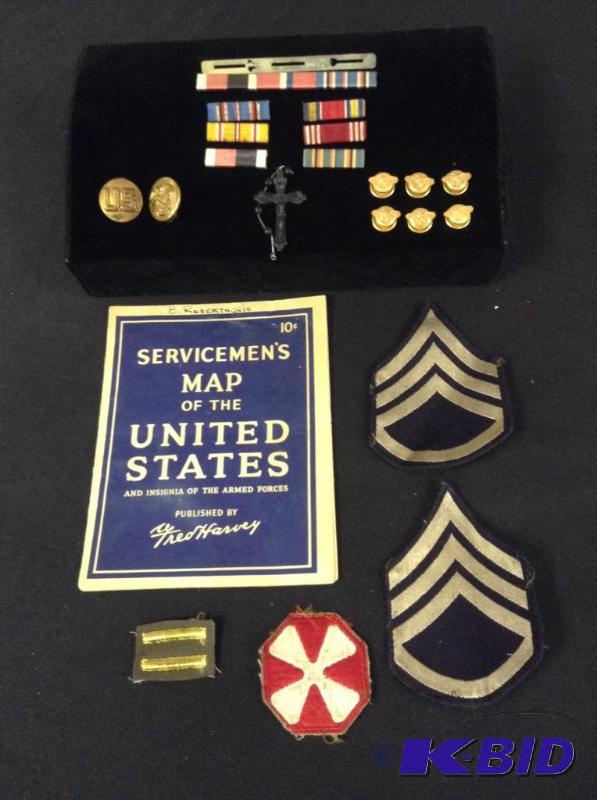 lot 26 image: Collection of Military Memorabilia