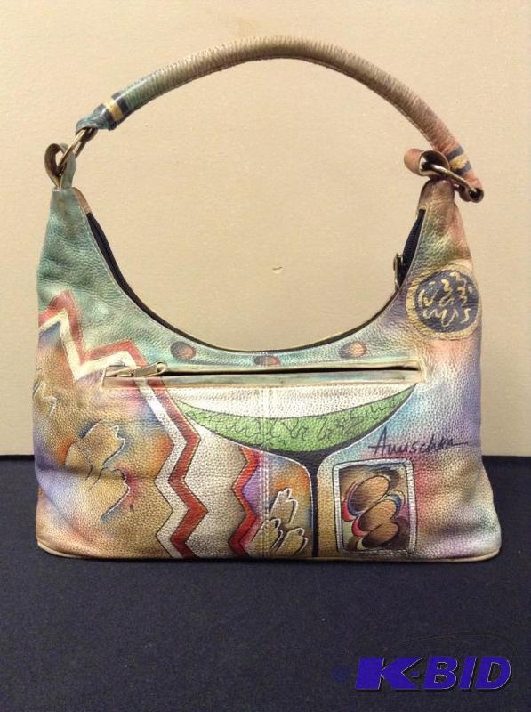 lot 50 image: Beautiful Anuschka Handbag Purse