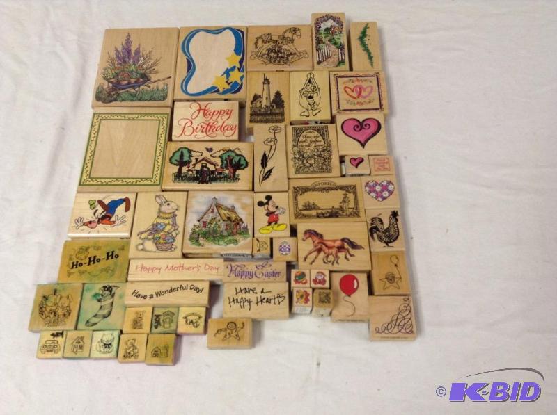 lot 20 image: Large Collection Craft Stamping Stamps