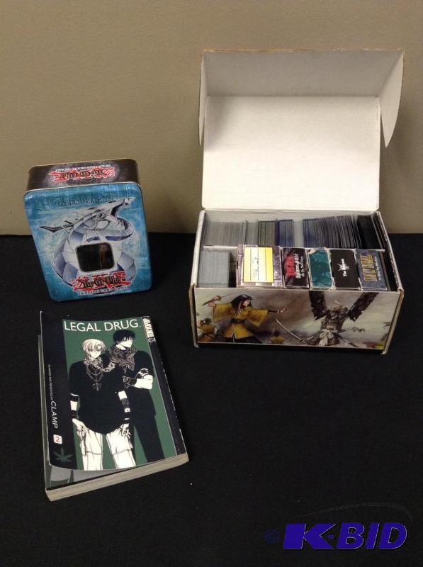 lot 34 image: lot ofYu-Gi-Oh, Shadow Fist, Raw Deal and Doom Troope rgame trading cards. Plus Legal Drug Vol 2