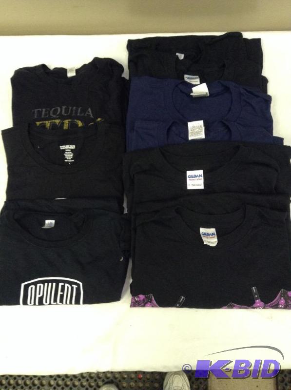 lot 35 image: Lot of Seven T-Shirts with advertisements