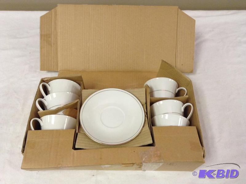 lot 58 image: Set CoffeeTea Cups & Saucers
