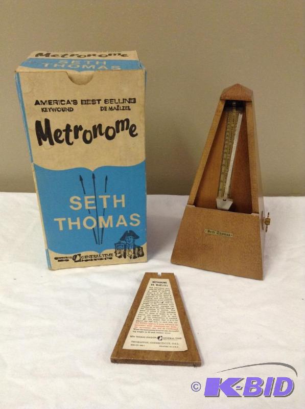 lot 6 image: Seth Thomas Wood Metronome