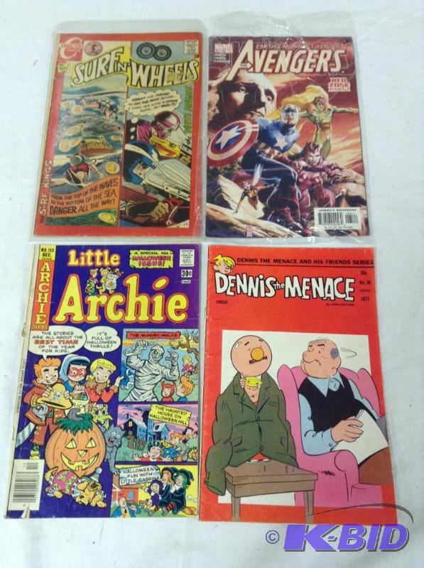 lot 70 image: 4 Vintage Comic Books