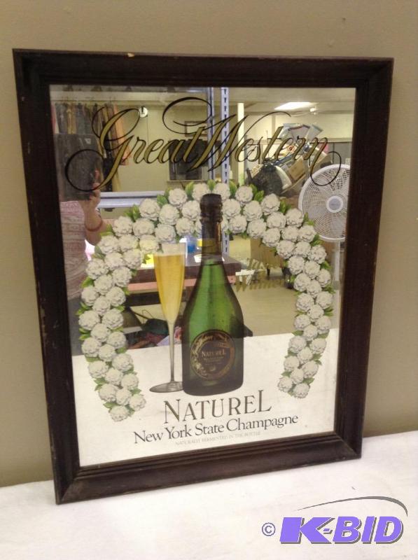 lot 80 image: Great Western Naturel NY State Champagne Mirror