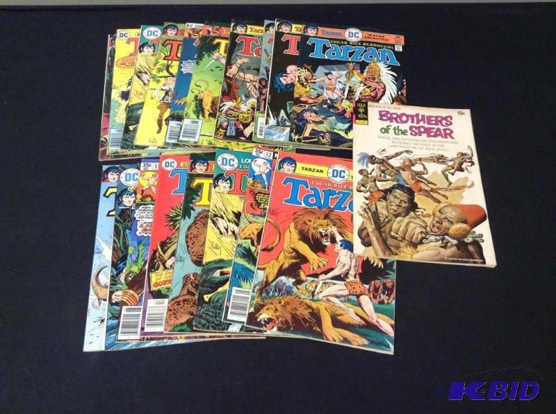lot 34 image: Vintage Tarzan & Brothers of the Spear Comic Books