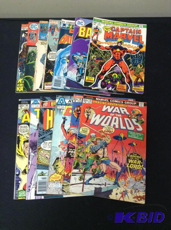 lot 38 image: Vintage Super Hero Comic Books