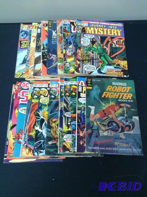 lot 42 image: Vintage Man-Thing, Super Hero & More Comic Books