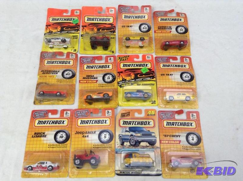 lot 55 image: 12 Matchbox Cars & Trucks
