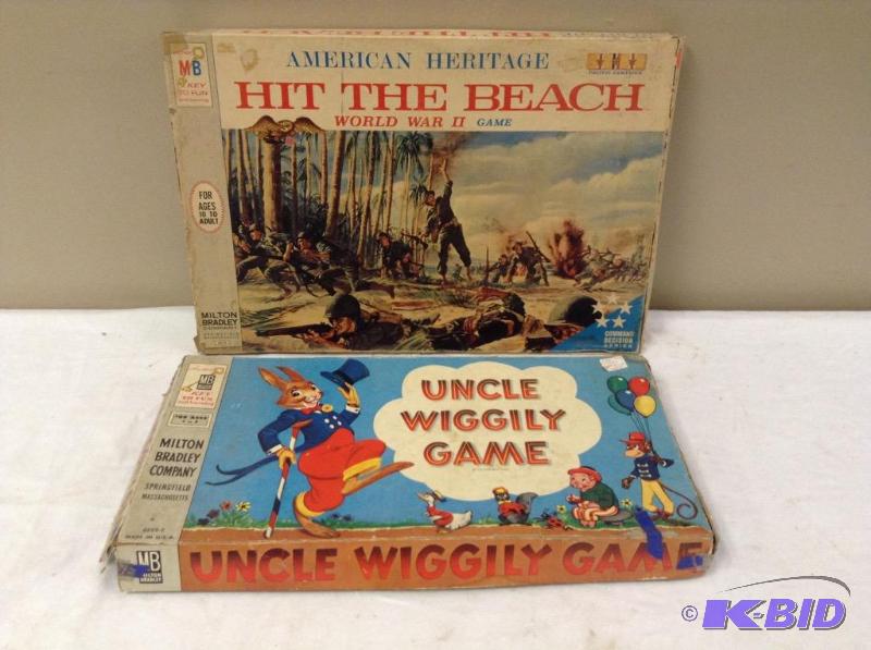 lot 63 image: Vintage Hit The Beach & Uncle Wiggily Games