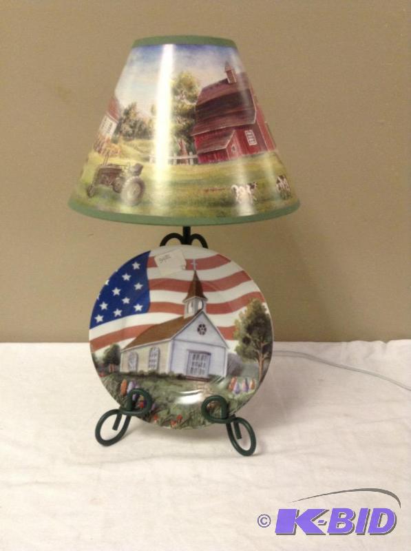 lot 72 image: Farm & Church Lamp