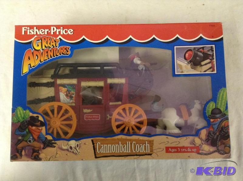 lot 87 image: Fisher Price Great Adventures Cannonball Coach