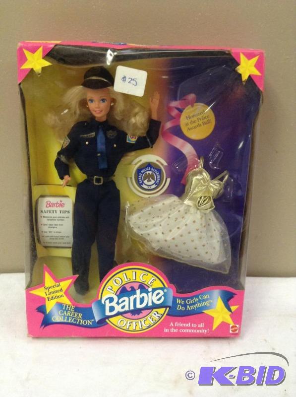 lot 99 image: Barbie Police Officer