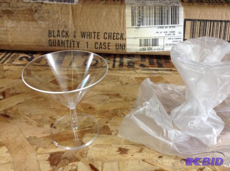 lot 103 image: Big Bag of Small Plastic Martini Glasses