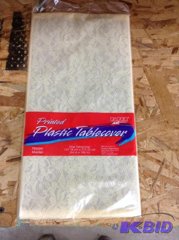 lot 105 image: Printed Plastic Table Cover