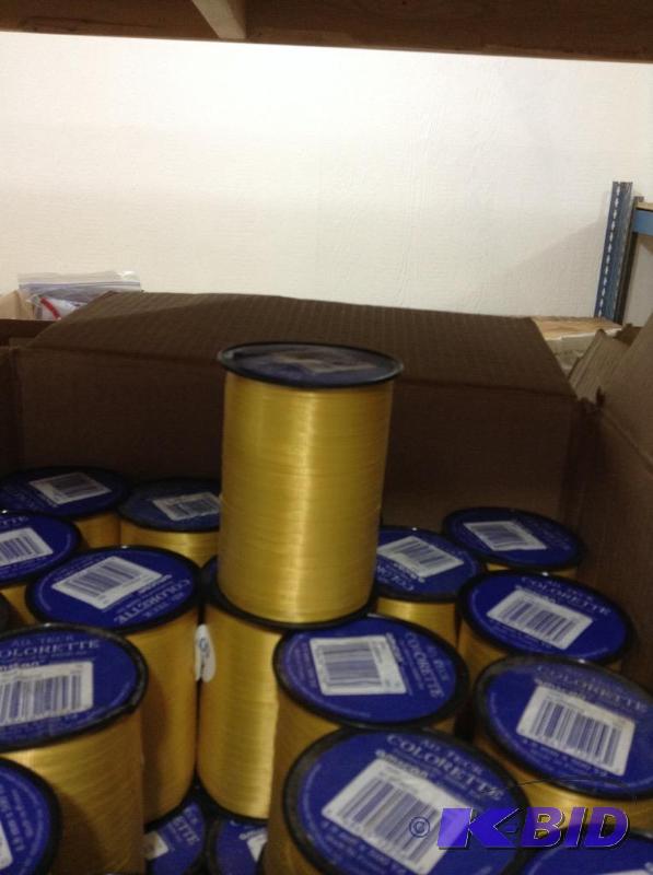 lot 111 image: Large Lot of Gold Curling Ribbon
