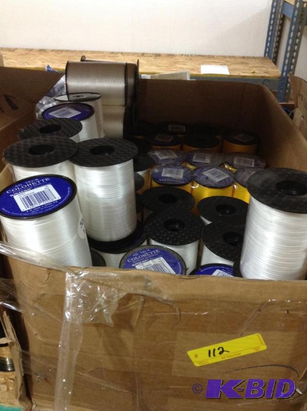 lot 112 image: White and Yellow Curling Ribbon