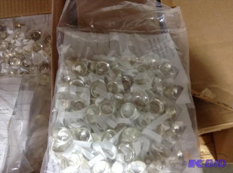 lot 125 image: Mini Silver Bells on Cards