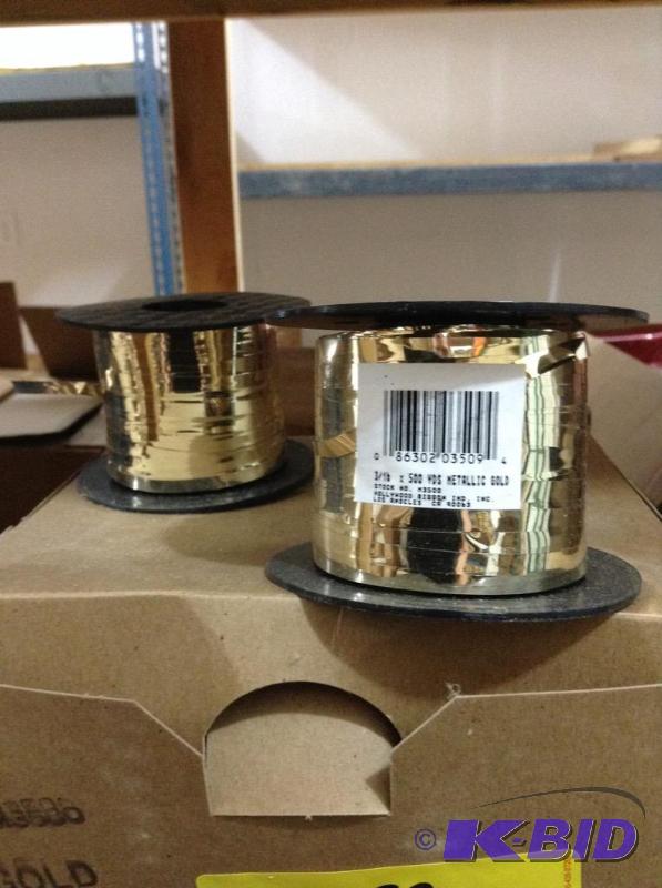 lot 132 image: Gold Metallic Ribbon
