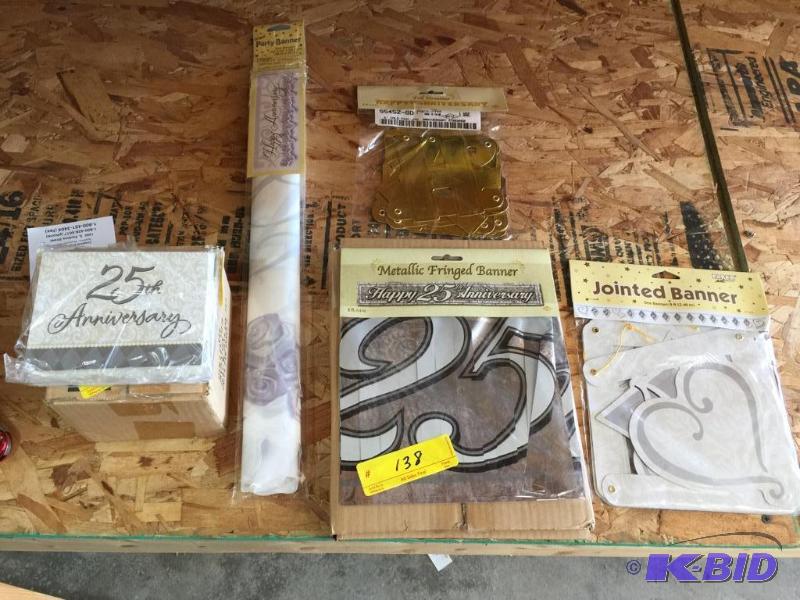 lot 138 image: 25th Wedding Anniversary Party Lot