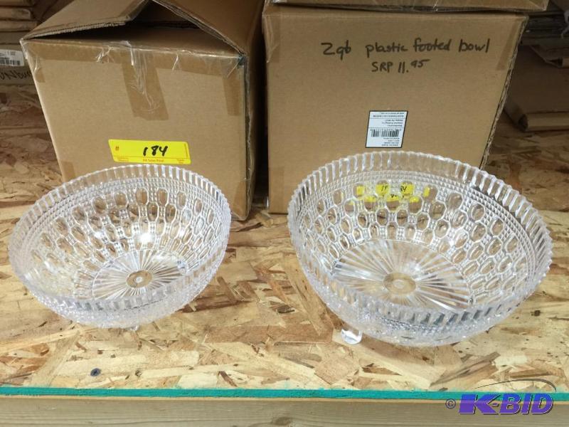 lot 184 image: Plastic Crystal Bowls