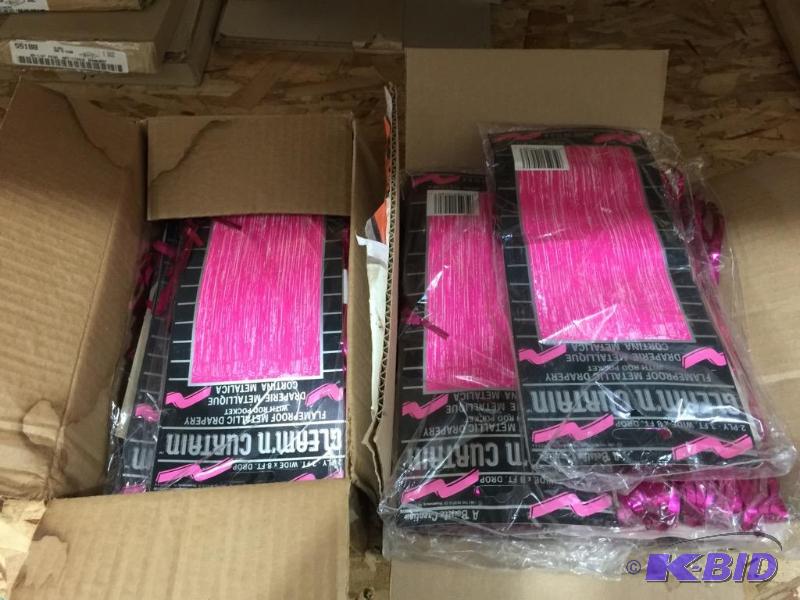 lot 199 image: Metallic Curtains