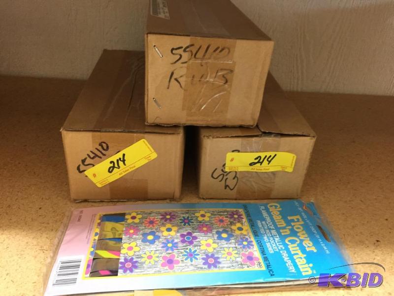 lot 214 image: Mixed Metallic Curtain Lot