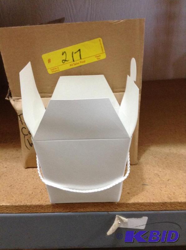lot 217 image: Qt. White Take Out Style Containers