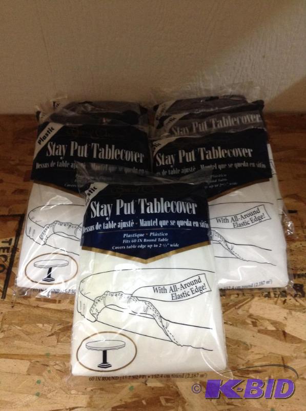 lot 68 image: White Table Covers