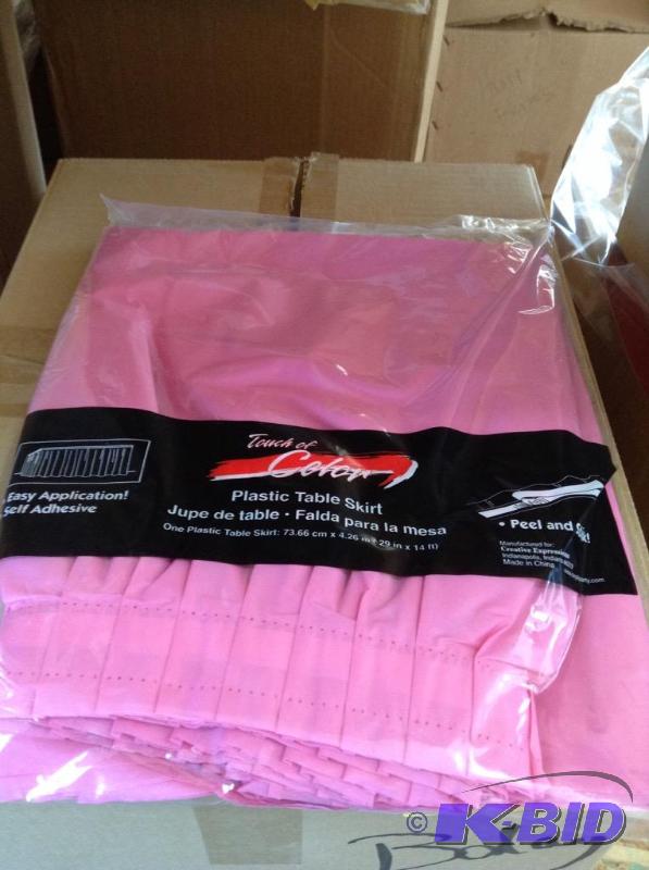 lot 71 image: Pink Table Skirts